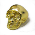 Fashion Jewelry Gold-Plated Metal Skull Ring (hrg-10371)